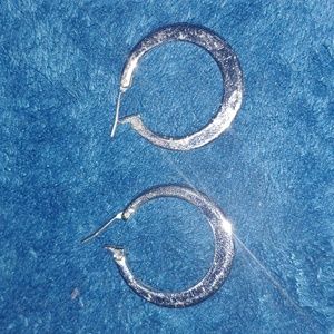 Silver hoops